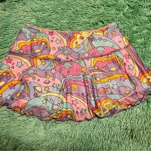 Dolls Kill Sugar Thrillz Outer Space Mini Skirt